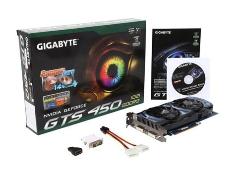 Refurbished GIGABYTE GeForce GTS 450 Fermi Video Card GV N450OC2 1GI