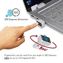 Arcanite Usb Fingerprint Reader For Windows Hello Desktop Laptop