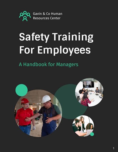 Modern Dark Employee Safety Handbook Template Venngage