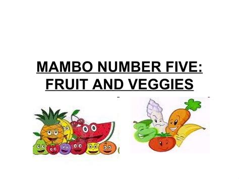 Mambo Number Five Song