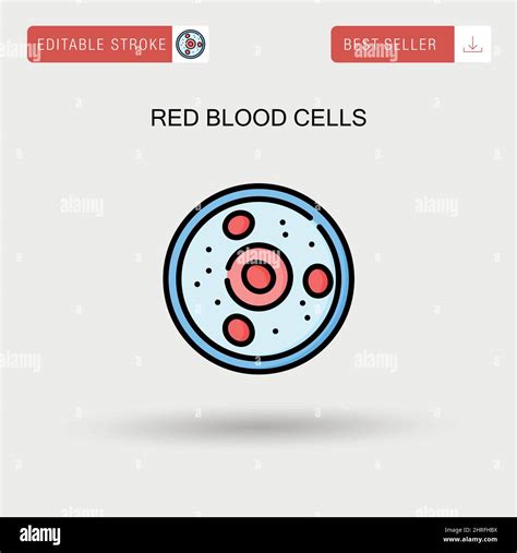 Red Blood Cells Simple Vector Icon Stock Vector Image And Art Alamy