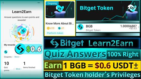 Bitget Learn2Earn Quiz Answers Know More About Bitget Token Holders