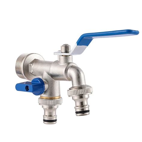 Double Head Water Faucet Gua Splitter Adaptador De Acoplamento V Lvula