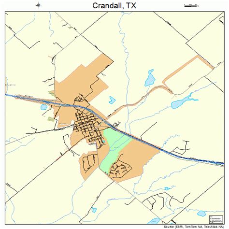 Crandall Texas Street Map 4817504