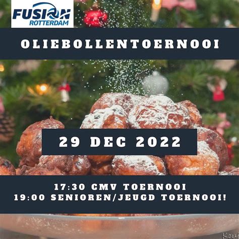 Aanmelden Oliebollentoernooi Fusion Rotterdam