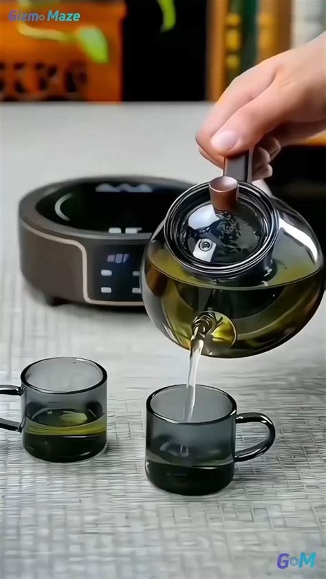 Smart Hot Plate Teapot Set Video In Kitchen Gadgets Unique Tea Pot Set Glass