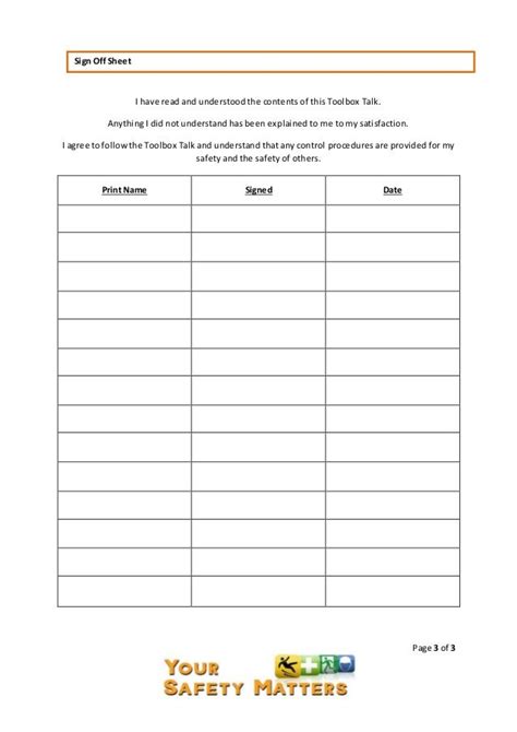 Read And Sign Template