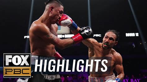 Keith Thurman Vs Mario Barrios Full Highlight Pbc On Fox Youtube