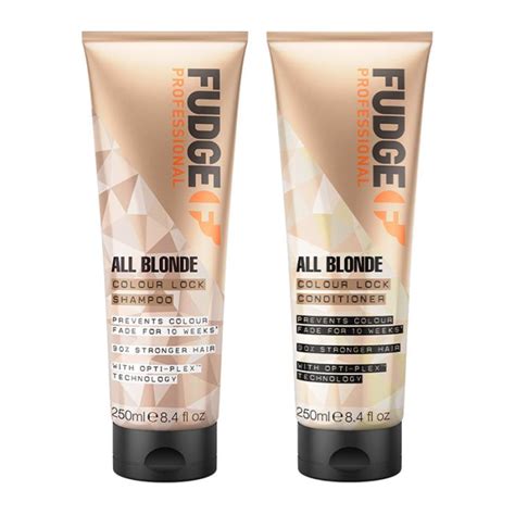 Fudge All Blonde Colour Lock Shampoo Conditioner Pampa