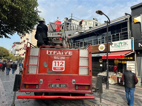 Mahsur kalan kredileri itfaiye kurtardı