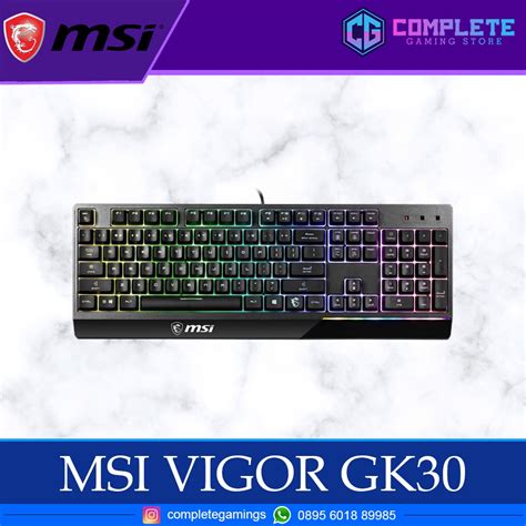 Jual MSI VIGOR GK30 US GAMING KEYBOARD Shopee Indonesia