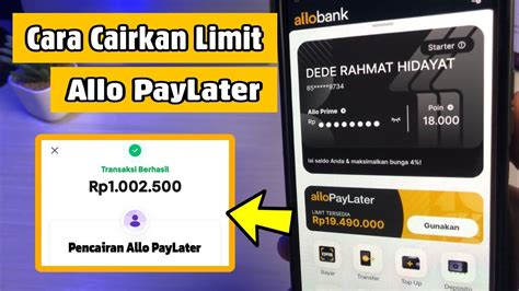 BERHASIL Cara Mencairkan PayLater Allo Bank YouTube