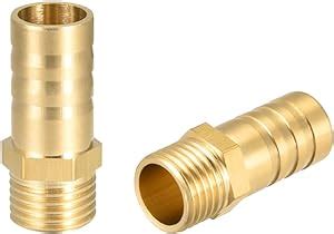 Sourcing Map Brass Hose Barb Fitting Connector 12mm Barb X G1 4 Male