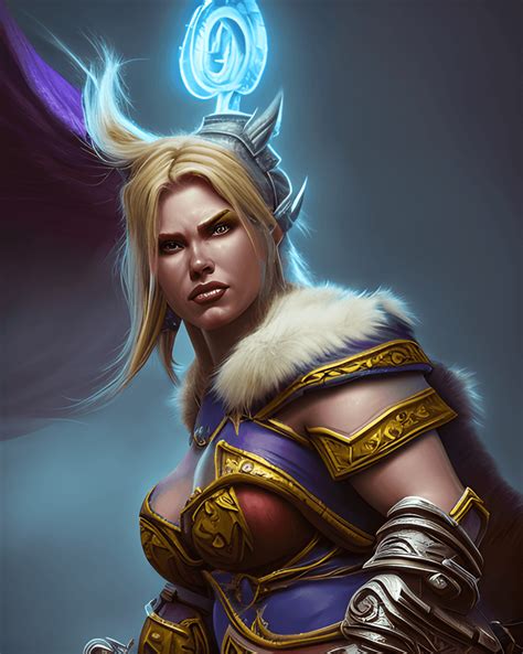 Warcraft Warrior Woman Photorealistic Octane Render Creative Fabrica