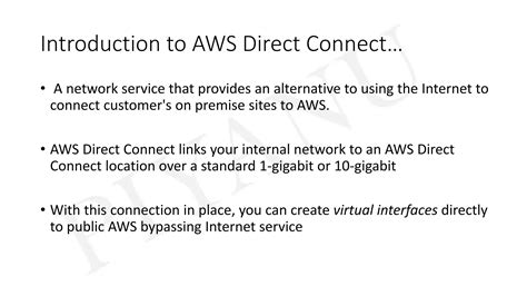 Aws Directconnect Fundamentals Ppt Free Download