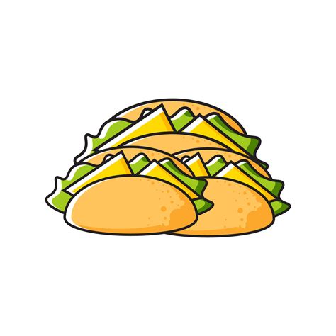 taco fast food illustration 25722708 Vector Art at Vecteezy