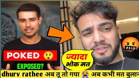 Dhruv Rathee Exposed Elvish Yadav Dhruv Rathee New Video Angry