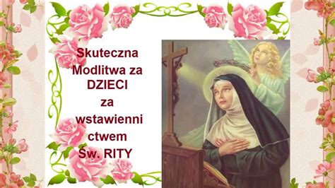 Modlitwa Do W Rity Za Dzieci Youtube