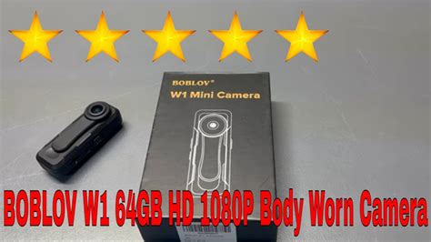 Boblov W Body Camera Review Gb Hd P Productreviews Youtube