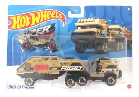 Hot Wheels Super Rigs Baja Battalion Caminhão Carro Hmf Frete grátis