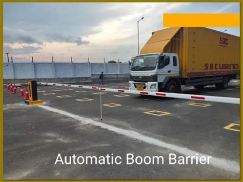 Stainless Steel Road Safety Automatic Boom Barrier For Toll Plaza At