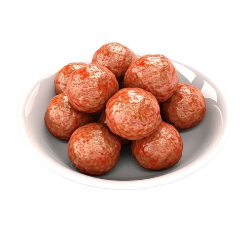 Meatball Food 3d 3d 3d Render 3d Illustration Png Transparent Image