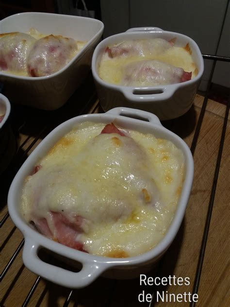 Oeufs durs jambon et béchamel au fromage Les recettes de Ninette en