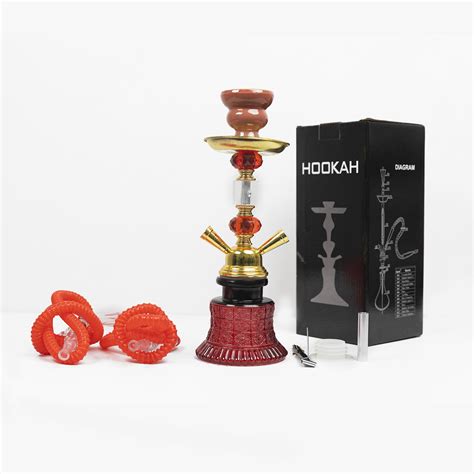 Double Tubes Mini Hookah Shisha Set Foison U