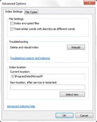 Индексатор поиска Windows и советы и рекомендации по индексированию