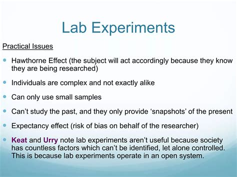 Lab & Field Experiments | PPTX