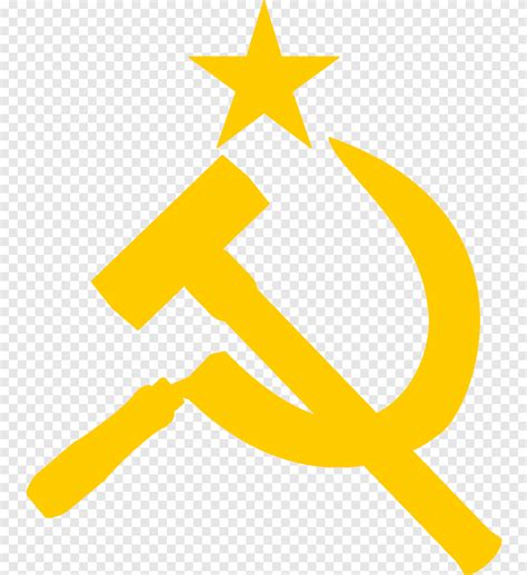 Yellow Hammer And Sickle Illustration Flag Of The Soviet Union Hammer