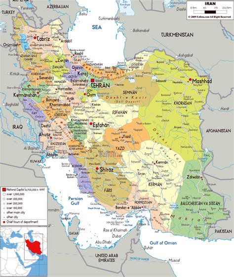 Large Detailed Political Map Of Iran With All Roads Cities And Images 6762 | Hot Sex Picture