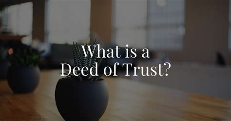 What Is A Deed Of Trust Facing Foreclosure Houston Texas