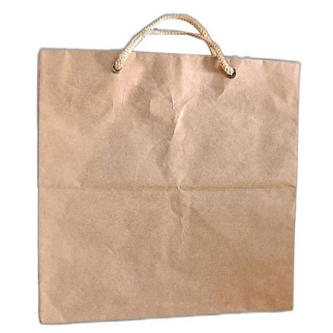 Plain 5 Kg Brown Paper Bag For Shopping Rope Strap At Rs 10 Piece In