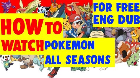 How To Watch Pokemon All Seasons Movies In English Dubbed Youtube