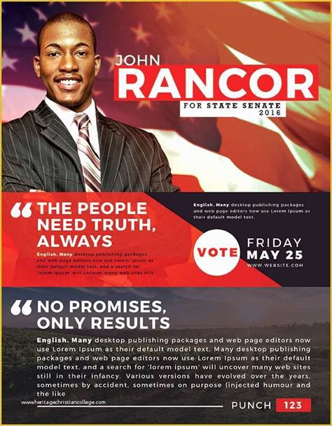 Free Political Campaign Flyer Templates Of Best Political Flyer ...