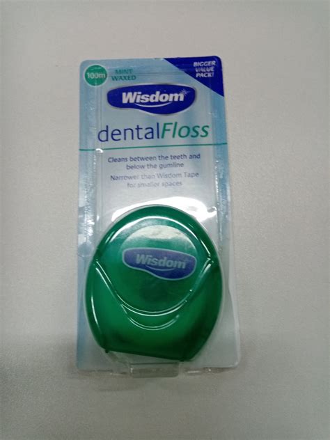 Зубная нить Wisdom Dental floss mint waxed - «Крохотулька, но накрайняк ...