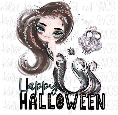 Halloween Mermaid Happy Halloween Printable Htv Halloween Design