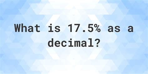 decimal calculatio