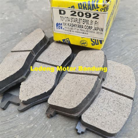 Jual MK Kashiyama Brake Pad Front Toyoya Starlet EP 80 81 Kampas Rem