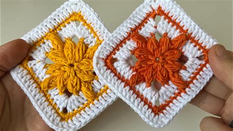 KOLAY TIĞ İŞİ KARE MOTİF YAPIMI Crochet Granny Square MOTİFLİ BEBEK