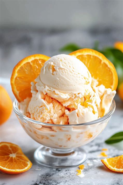 Orange Creamsicle Ice Cream Fresh And Creamy Delight