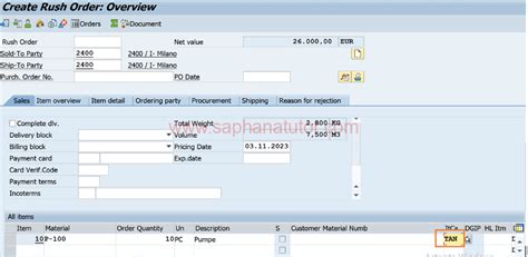 Mastering Rush Orders In Sap Sd Saphanatutor