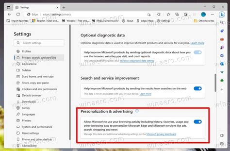 How To Disable Personalize Your Web Experience Prompt In Microsoft Edge