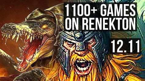 Renekton Vs Olaf Top 1100 Games 1 4m Mastery 4 1 4 Kr