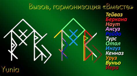 Рунический став: Вместе - вызов, гармонизация, улучшение отношений ...