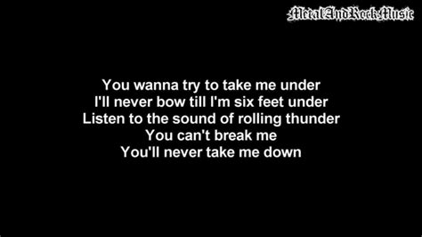 Thousand Foot Krutch Down Lyrics On Screen Hd Youtube