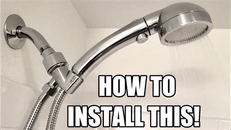 How To Install A Hand Held Shower Head Under 5 Minutes Youtube