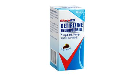 Cetirizine Syrup Paediatric Dose Kids Matttroy