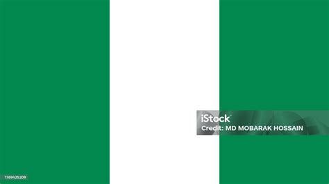 National Flag Of Nigeria Official Colors Accurate Proportions And Flat ...